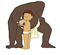 papa bear and man cub