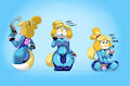 Stages of Zero Suit Isabelle by Scrabble007