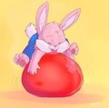 Big Rubber Bubble Bouncing Bunny - tazara -'11  by squeakybunny