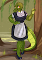 Crocodile maid by corellevairel