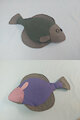 Flatfish plushie toy by Wap