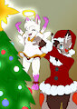 Christmas tree helpers by Bunnyoffuzz