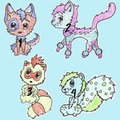 Adoptable Batch 1 (pay a lil extra and get a ref sheet) by CorruptedWaffles