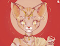 Bastet cat goddess by Risa