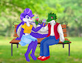 A Date at the park by RetroPixelLizard