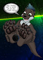 Giant Otter Paws in Space. by Zenobius
