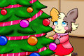Crystal decorating Christmas tree