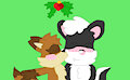 Astranooki Kisses Astraskunk under a Mistletoe