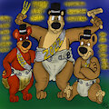 Happy New year From Jr. bear, Manure bear, and Papa Bear by RhythmCHusky94