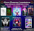 Shadowwalk/Moon-Phantom Commission Chart (2022 Update) by Shadowwalk