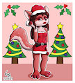 Red fox Christmas