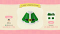 Luigi's Santa Coat / Luigis Holiday Shirt (ACNH) by Minochu243