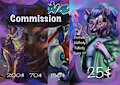 Commission open price list