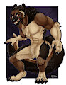 Galen the Werewolf by Dragonmelde