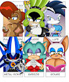 Six Fan Art Challenge Sonic by MobianMonster