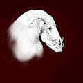 Scary Horse by dragondroolart