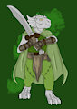 Dragonborn Druid by LadyBugDrawings