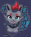 Zorua vinyl Sticker by MadJokerIBN