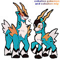 Cobalion pokemon and cobalion mlp by Athosunicorn