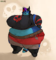Simone, The Fattest Punk Dragon ! by nosferatu16