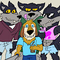 Dukey and the Big Bad Wolf Triplets by TexasKingoftheGeeks
