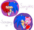 Sonamy and Sonuckles Valentine's Day 2022 by SonicSinnerNSFW