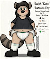 Kuro Raccoon Boy_Ref Sheet