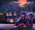Cody Riding at Night by Clone105
