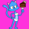 keysee in her Underwear with Chocotale Cake by FreePi