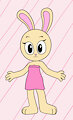 Rabbit in pink dress