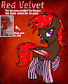 Red Velvet the bat pony