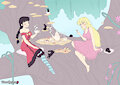 Charli & Ana Luna Tea Party (Commission) by Rosalhymn