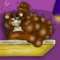 Teddy Big Feets on Da Shelf by TheRedSkunk