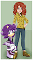 Sonic Movie AU - Evelyn and Kirana Jones by HedgieLombax147