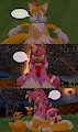 Tails Encounter Werehog Amy by Skulltronprime969