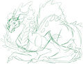Dragon Sketches by Tahla