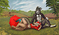 Romantic Interlude - By Iskra and Deymos by Darkflamewolf