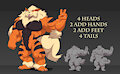 Arcanine/Growlithe base by Arshimie