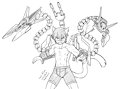 Xeol with Gundam Altron EW Gear Sketch by RaxkiYamato