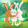 Bunny Hugs (by Rouyuki)