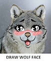 Draw wolf face