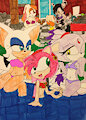 Sonic girls pool party