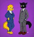 Two Suited Canines