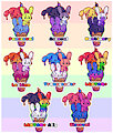 BUY NOW: Pride Icecream Bunny Pile Charm/Stickers