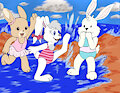 Beach Bunny Cubs (by Linkina) by BunPatrol