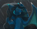 Luna in the Rain by Ifus