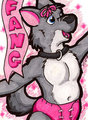 Fang the sissy pup badge