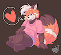 Comfy Foxie by RoareyRaccoon
