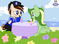 A picnic with Seb The Pony (collab)