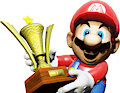 Mario got an trophy
